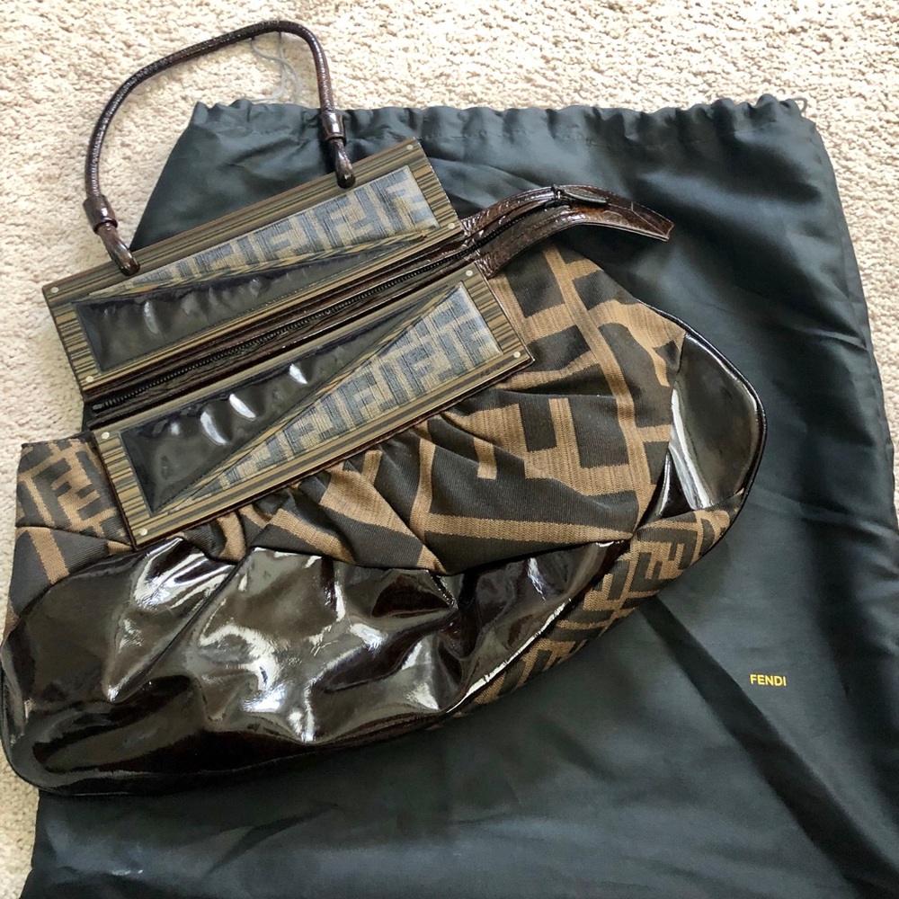 COPY - Fendi Zucca Convertible Clutch